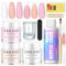 Saviland Acrylic Nail Kit: 3 Colors Acrylic Powder and Liquid Set with Nail Brush Cuticle Oil Nail Art Kit for for Beginners