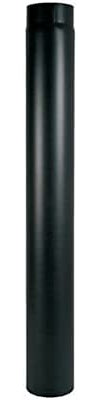 Tubo fumo nero L 100 cm da interno per stufa a legna sp 2 MM (DIAMETRO 140)