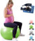 VITALWORXX Gymnastikball für Schwangere, extrem stabil, Sitzball Yogaball Pezziball mit Pumpe, mit Übungen für Schwangerschaft, Geburt, Gesundheit,