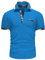 GLESTORE Poloshirt Herren Kurzarm Golf Polo T Shirt Casual Polohemd Sport Atmungsaktiv Polos Blau 3XL