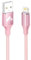 3M iPhone Charger Cable, MFi Certified Lightning Cable Long iPhone Charging Cable Braided iPhone Charger USB Fast Charging Lead Cable for iPhone 14 13 12 11 Pro Max XS XR X 8 7 6 Plus 5,iPad-Pink