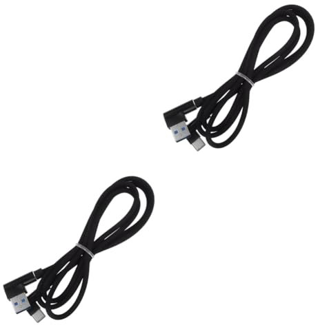 Angoily 2pièces Câble USB Type c Câble De Chargement Données Rapide pour Note Et Appareils Type-c Noir