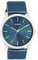 Oozoo - Timepieces Damen Uhr Blue metallic | Armbanduhr Damen mit Lederarmband | Moderne Uhr für Frauen - Edle Analog Damenuhr in rund C11337 (40mm)