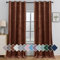 Ystyle Tende per Interni in Velluto 2 Pezzi, 140x280cm, Tende Oscuranti Camera da Letto Moderne con Occhielli, Tenda Termica Isolante Freddo per Soggiorno Salotto Cameretta, Marrone