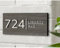 Hausnummernschild aus Holz, personalisierbar, 3D-Adressschild mit Straßenname, modernes Türschild, individuelle Schilder für draußen, Hochzeit, Einweihungsfeier, Geburtstagsgeschenk (40 x 25 cm)