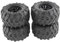 4 Stück RC Auto Gummireifen, Rallyereifen Radreifen Set Ersatzteile, RC Car Rubber Tires Wheel Tires Set, Crawler Reifen Gummi All Terrain Radreifen für 1/12 1/14 1/16 Modell LKW