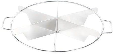 Tranche à Gâteau Ronde et Trancheuse à Tarte, Pâtisserie Slicer, Marqueur de Portions de Gâteau, Coupe 6/7/8, Outil de Tranchage de Gâteau Antirouille, Séparateur de Gâteau pour Cuisine, 6 Tranches
