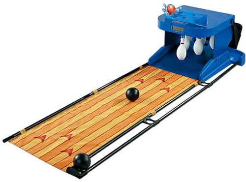LED elektronische Bowlingbahn Spielekonsole, Indoor Bowlingball Sportspiel für Kinder und Erwachsene - Automatisches Reset, Beleuchtung