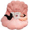 TUPOSTAR Grandi Cuscini A Conchiglia, Cuscino Decorativo con Inserto in Morbido Velluto, Cuscino Decorativo Indossabile A Conchiglia, per Divano Letto Soggiorno,Rosa,40 * 52cm