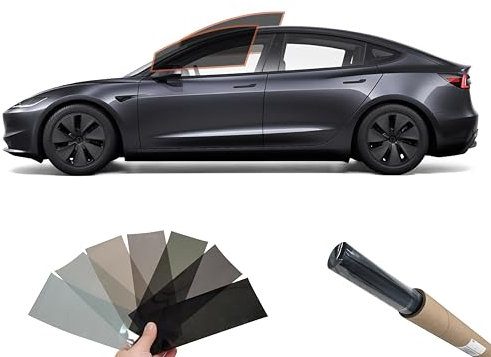 DIY MotoShield Pro 2mil Premium Professional Precut Nano Ceramic Window Tint Film Kit for (2024-2025) Tesla Model 3 (Front Driver/Passenger 35)