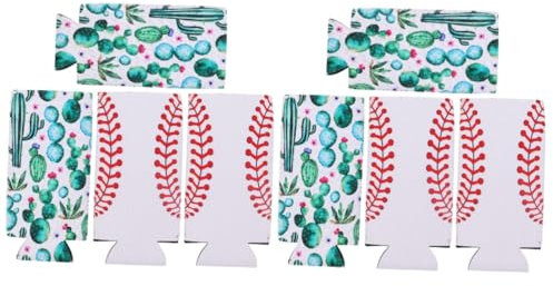 Milisten 2 Sätze Wasserflaschenabdeckung Isoliert Kühltüte Bierkühler Zapfanlage Water Proof Getränkeabdeckungen Flaschenverschluss Eisbecher-hülle Neopren Kann Abdecken 4 Stücke * 2