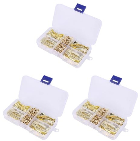 MVOSJFIE 300 Sets Golden Saw Tooth Picture Frame Hangers Hanging Photo Oil Painting Mirror Hooks with Screws Sawtooth Hangers