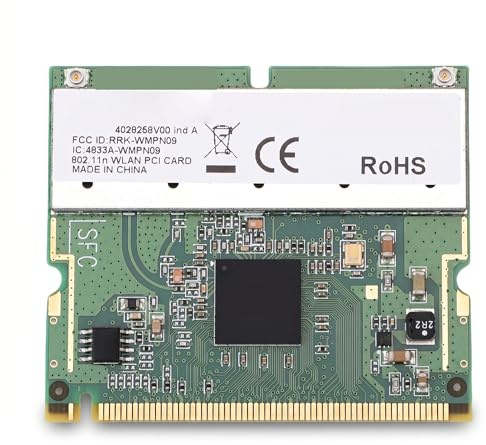 PCI Express WiFi Netzwerkkarte, AR9223 300Mbit/s 802.11b/g/n WLAN, für Laptop & Desktop, Kompatibel mit 10/11 Linux