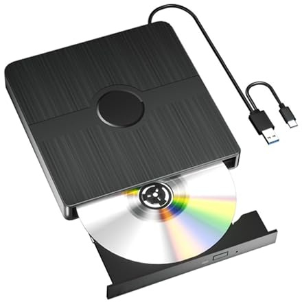 Lecteur Blu-Ray Externe for Ordinateur Portable, Lecteur CD/DVD, Lecteur Blu-Ray 3D Portable Facile à Utiliser