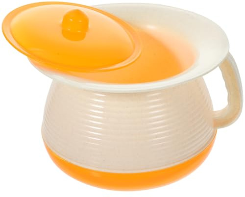 KICHOUSE Pot d'Urine Portable Couvercle Étanche et Poignée pour Usage Hygiénique la Maison Camping Adultes Femmes Enceintes Couleur Aléatoire