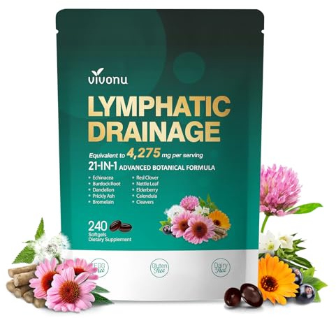 VivoNu Lymphatique 240 pcs - Soutient l'Absorption Système Immunitaire