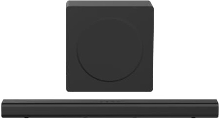 Hisense HS2100S 2.1 Channel 280W Soundbar and Wireless Subwoofer | 280W Max Audio Power, 5.5” Wireless Subwoofer Dolby Audio, DTS Virtual: X, Pure Surround, TV Mode, EZ Play 3.0