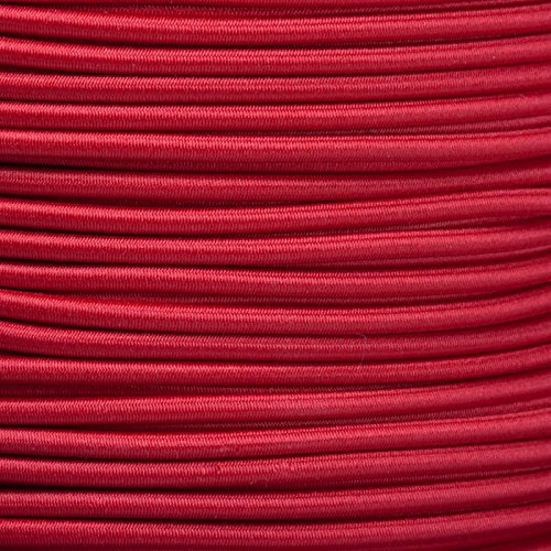 Kahage 5m Gummikordel - Hutgummi - Rundgummi, hochwertig, extra-stark in 3mm, rot