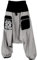 GURU SHOP Haremshose, Pluderhose, Pumphose, Aladinhose - Grau/schwarz, Herren/Damen, Baumwolle