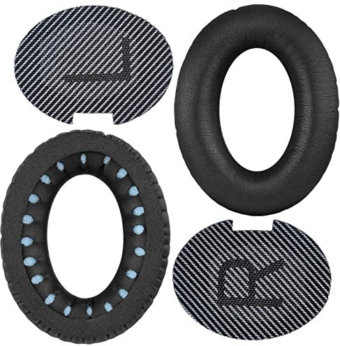 QuietComfort 35 II Almohadillas de repuesto para auriculares inalámbricos Bose QuietComfort 35 II QuietComfort 35 (Serie I), auriculares inalámbricos Bluetooth (negro y gris)