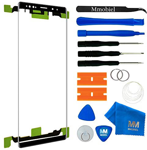 MMOBIEL Kit de reparación de Cristal Frontal Compatible con Samsung Galaxy Note 9-6.4 Pulgadas 2018 - Kit de reparación de Pantalla de Lente - Incluye Kit de Herramientas - Negro