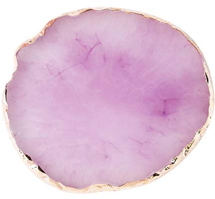 Austinstore Resin Makeup Mixer Nail Art Polish Mixing Plate Foundation Coloring Palette Purple