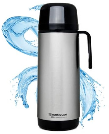 TERMOLAR - Termo R-Evolution | Termo Mate, Capacidad de 1L, 100% Acero Inoxidable, Resistencia y Calidad, para Uso Diario y Actividades al Aire Libre, con Conservación Térmica Diferenciada