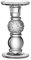 Leonardo Poesia, Leuchter aus transparentem Glas, eleganter Kerzenständer mit strukturiertem Dekor im romantischen Stil, Höhe: 18 cm, 018639