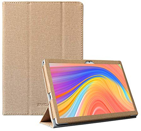 RLTech Hülle für VANKYO MatrixPad S10, Ultra Schlank Schutzhülle Etui mit Standfunktion Smart Case Cover für VANKYO MatrixPad S10, Gold