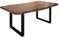 MASSIVMOEBEL24.DE Baumtisch Akazie 200x100x77 Natur lackiert/U-Beine anthrazit matt Freeform 5