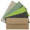 100x Brief-Umschläge Farbenmix-Paket DIN Lang - 110 x 220 mm (11 x 22 cm) - Vintage Kraftpapier Natur-Papier Kuverts - Ideal für Einladungs-Karten