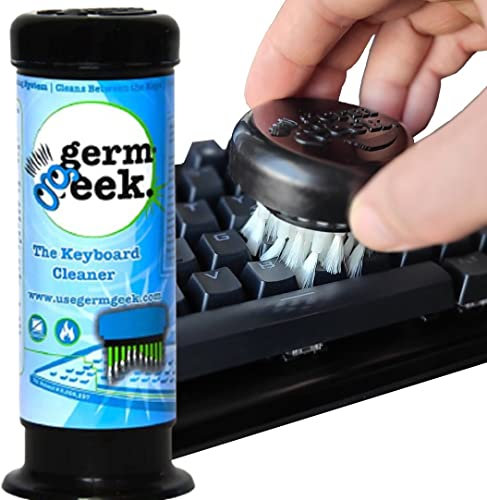Germ Geek Kit de nettoyage pour clavier et électronique | Brosse de précision brevetée | Outil multifonction pour MacBook, ordinateur portable, téléphone et AirPods | Fabriqué aux États-Unis,
