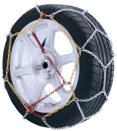 KRAWEHL Special Diamond Mesh Schneeketten für 4x4. Schnelle Montage mit flexiblem Ring. Rutschfest, 2 Stück. Größe 38.