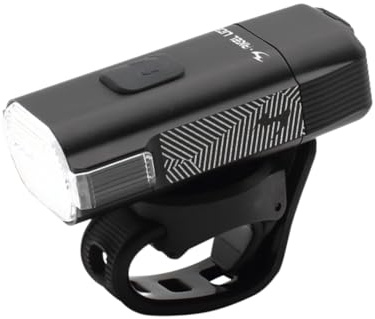 Moon Light the Way You Ride On Rigel Lite 500 Lumens IPX7 Rechargeable Handlebar Mounted Front Cycle Light, Built-in Battery, Max Runtime 41 Hours, Black