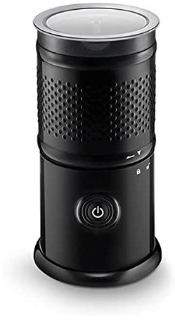 Montalatte Elettrico in Acciaio Inox Caldo Freddo Latte Vapore Morbido Schiuma Maker Warmer Automatico e Silenzioso, Facile da Usare e Pulire, (Colore : Nero) (Nero)