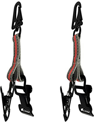 Xuoxeji 2 Pcs Firefighter Glove Strap,Metal Glove Holder Clips for Work,Glove Strap, Easy to Carry Work Items(Double clip)