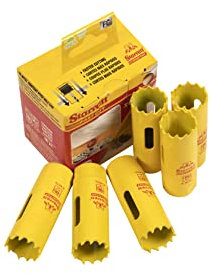 Starrett HSS Bi-Metal Fast Cut Hole Saw - 20mm - For Metal, Wood, Plastics - Pack of 6