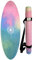 Yogalaxy® Surfstyle Yogamatte - Ovale Gymnastikmatte, rutschfest inkl. Tragegurt, Sportmatte für Fitness & Pilates, Naturkautschuk, Mikrofaser-Oberfläche aus recycelten PET-Flaschen (Rainbow)