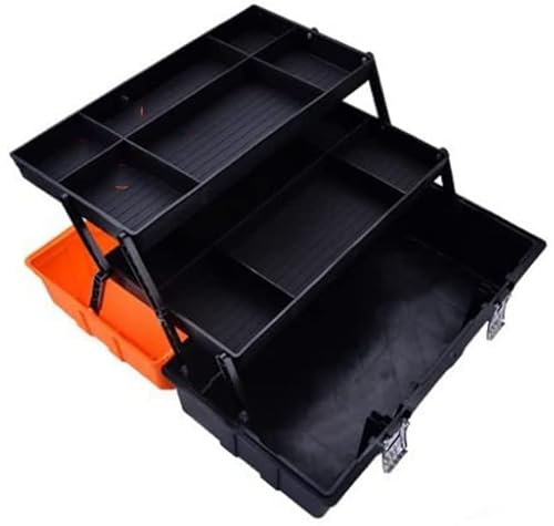 17 Inch 19 Inch Plastic Tool Box Multi Layer Storage Box Hardware Toolbox Home Multi-function Car Repair Box Tool Container Case (Size : 19 inch) (19 inch)