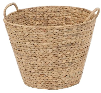 Le Marquier Panier à Bûches Pipa Jacinthe d'eau tressée 44x44x34 cm