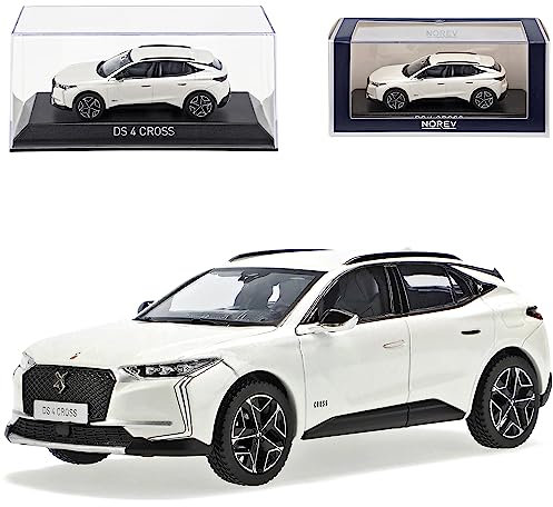 Norev Citroen DS4 Cross Pearl Weiss 2. Generation Ab 2021 1/43 Modell Auto mit individiuellem Wunschkennzeichen
