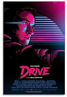 Filmposter Drive auf Leinwand, Kunstdruck, Gemälde für Zuhause, Wanddekoration, 30 x 45 cm
