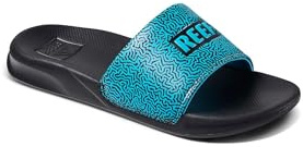 Reef Kids One Slide Summer Thong Flip Flops Slide Sliders - Blue Coral - 13K UK