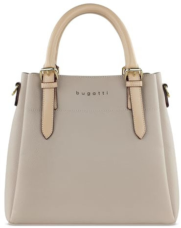 bugatti Ella Handtasche Damen Klein, Frauen Tasche, Damenhandtasche, beige