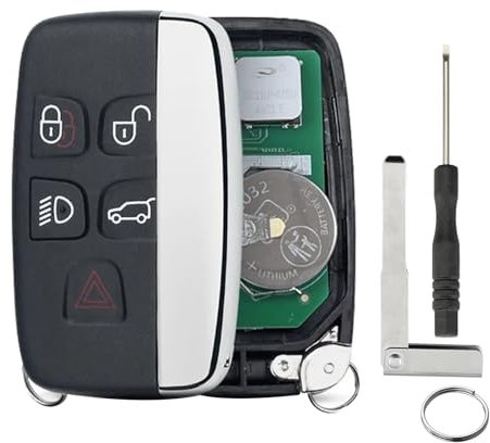 5 Buttons For Range Rover Key Landrover Remote Range Rover Evoque Key Range Rover Sport Key Jaguar F Pace fob F Type Key Fob Evoque Key 2011 433Mhz with Blade