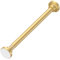 AIZESI Small Tension Rod 16 To 28 Inch，Gold Shower Curtain Rod 1 Inch Diameter Small Tension Pole No Drilling, Non-Slip, Premium Stainless Steel Anti-Rust Short Tension Rod