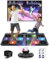 Acelufly Flanell-Tanzmatte - Tanzmatte für den TV mit Kamera, 2 Controllern, bunter Disco-Ball, rutschfeste, faltenfreie, weiche & kuschelige Unterlage für Übungen, Geschenk für Kinder, Erwachsene
