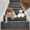 YISUN Treppenstufen Matten 65x20 cm, Antirutsch Treppenteppich, Stufenmatten Selbstklebend, Teppich Treppenstufen für Treppe Küche Schlafzimmer, Stufenmatte für Ältere, Kinder, Hunde (Hellgrau)