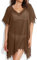 Cache Maillot de Bain Femme Robe de Plage Mousseline Sarongs en Été Plage Couvrir Sexy V-Cou Bikini Cover Up Bohème Beachwear (Kaki, Taille unique)