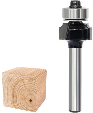 Akylin Round Over Router Bits, 1/4 Inch Shank, 1/16 ( 1.6mm ) Radius,Tungsten Carbide Tipped, Rounding Edge Forming, Round Over Beading Router Bits